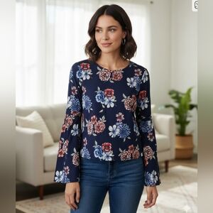 No Comment, Floral Long Sleeve Top